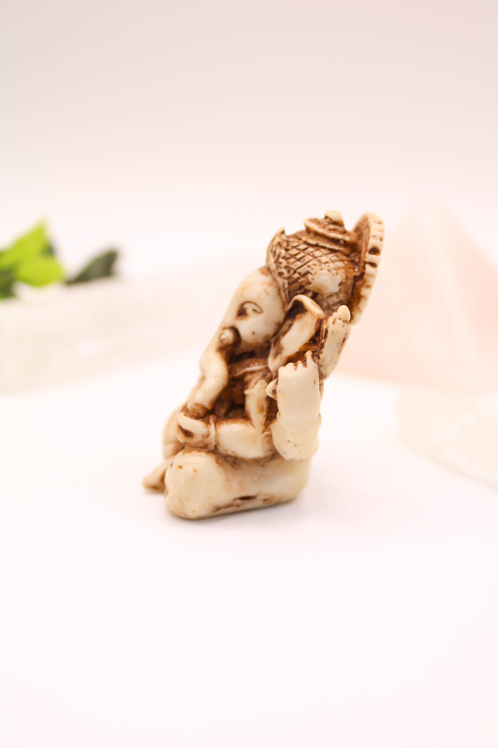 Figura de Ganesha Marfil Mini 4