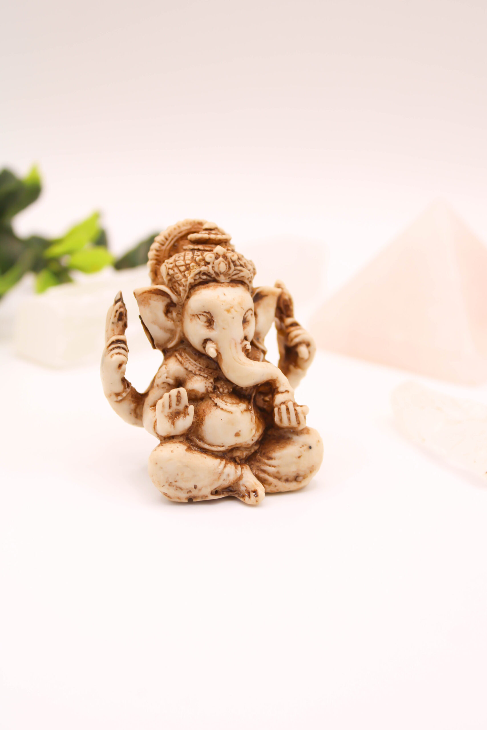 Figura de Ganesha Marfil Mini 5