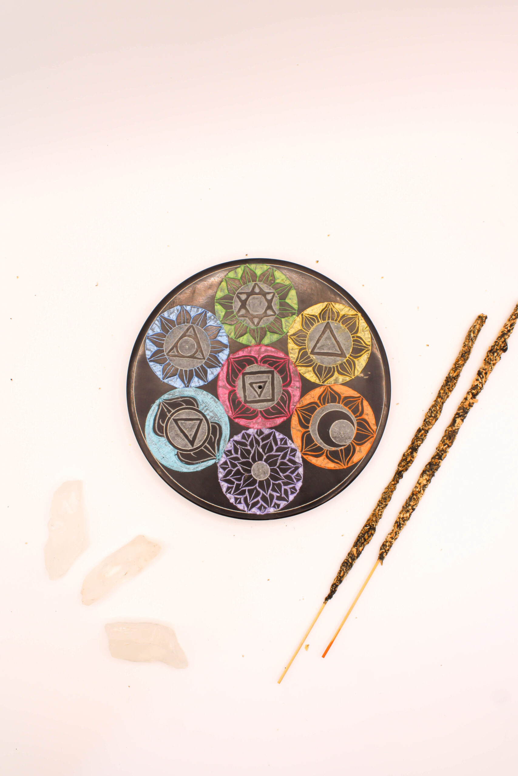 Porta Incienso de Agra Chakras Plato