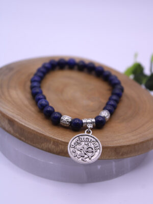 pulsera signo Sagitario piedra lapislázuli natural