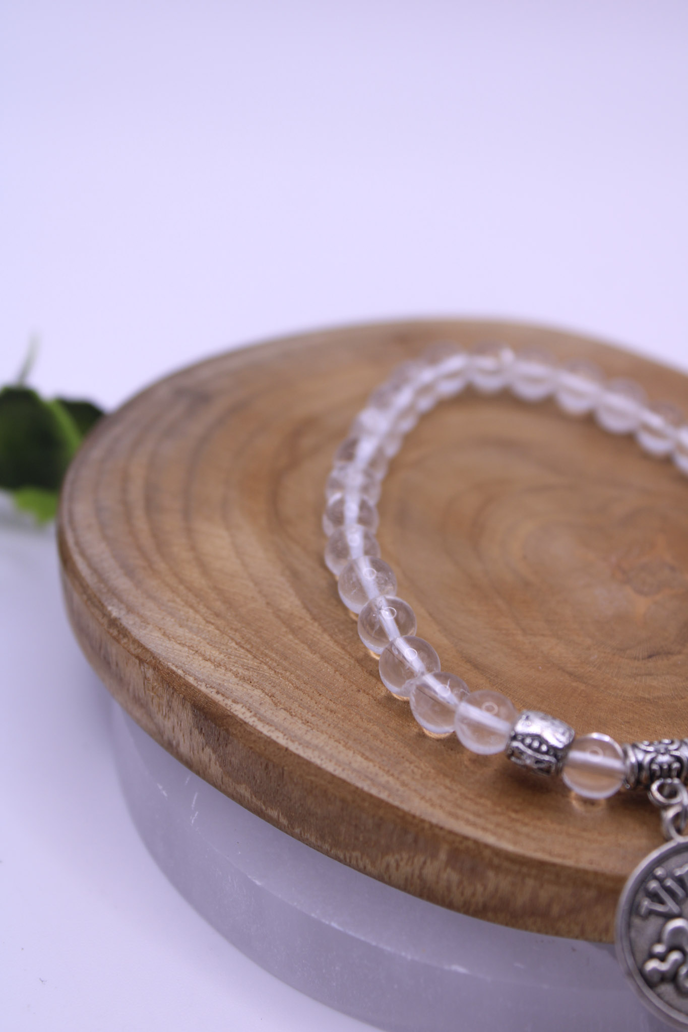 Pulsera de Cuarzo Blanco para Virgo