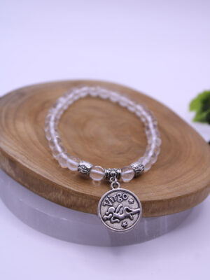 Pulsera de Cuarzo Blanco para Virgo