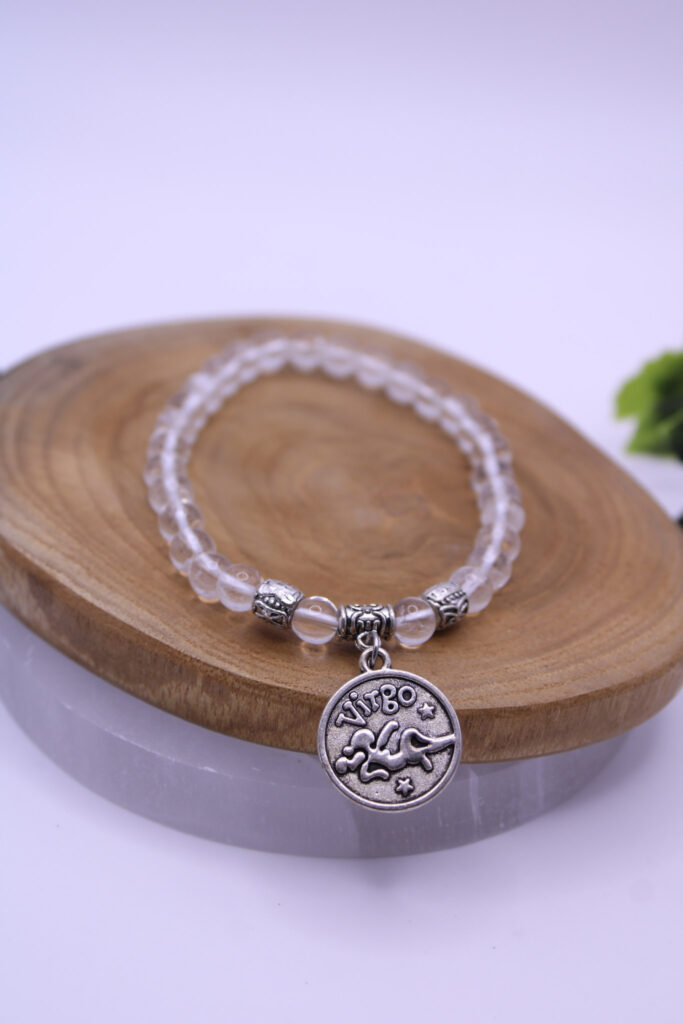 Pulsera de Cuarzo Blanco para Virgo