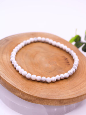 pulsera de howlita 4mm