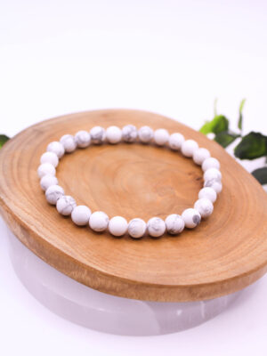 Pulsera de Howlita 6mm 1