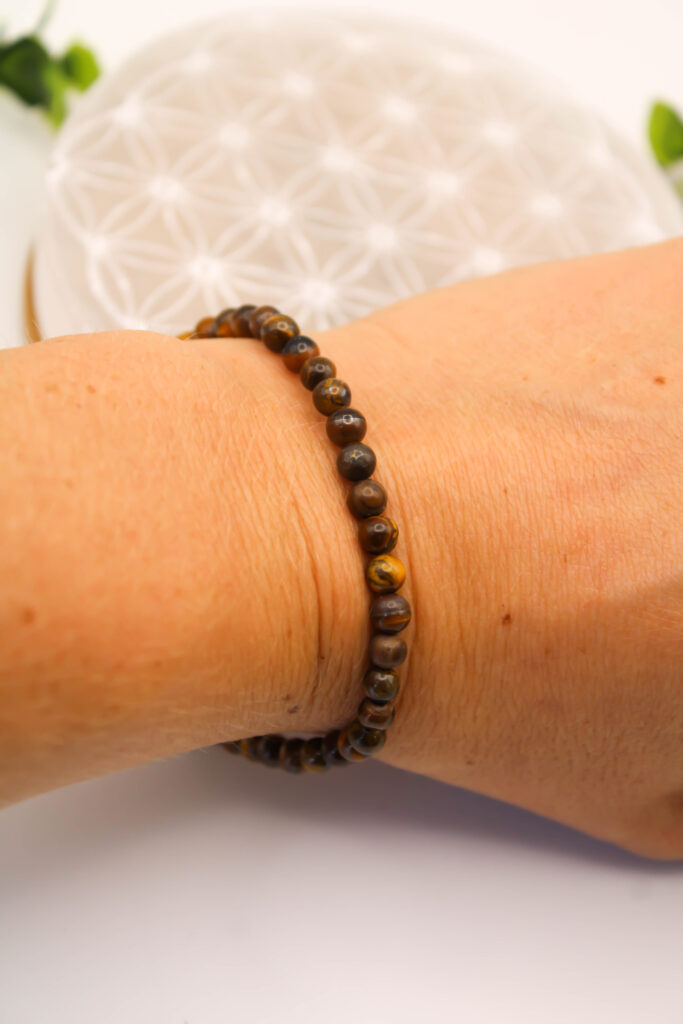 Pulsera de Ojo de Tigre 4 mm