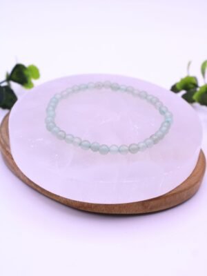 pulsera aventurina 4mm piedra natural verde calma y equilibrio