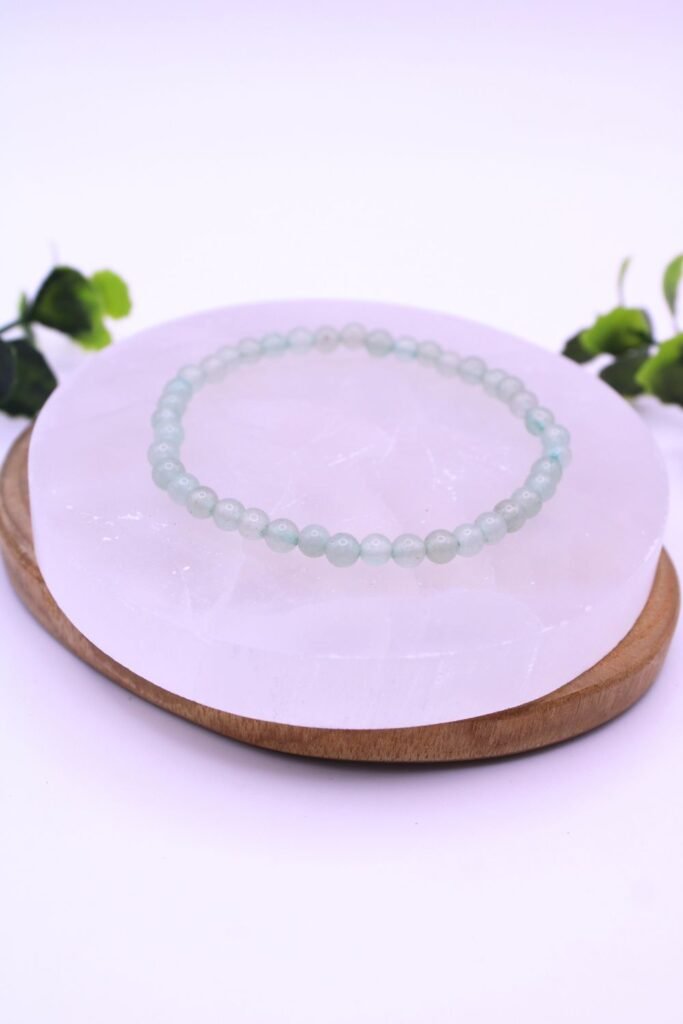 pulsera aventurina 4mm piedra natural verde calma y equilibrio