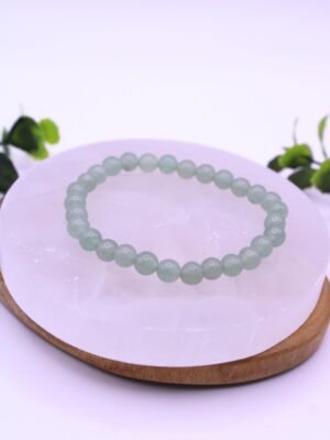 pulsera aventurina 6mm piedra natural verde calma y equilibrio