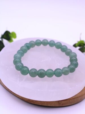 pulsera aventurina 8mm piedra natural verde calma equilibrio