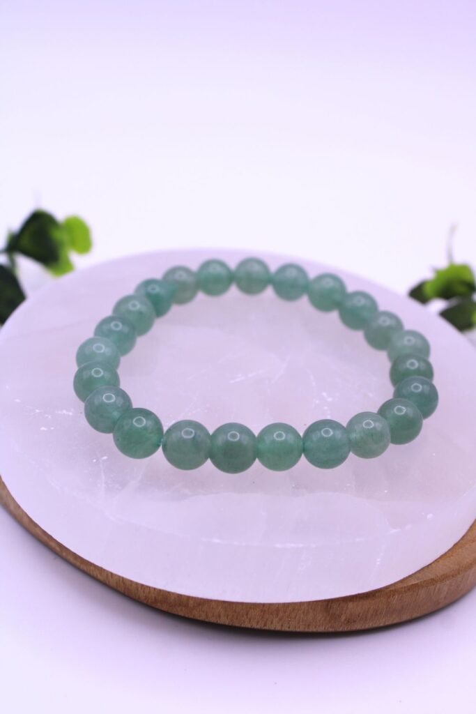 pulsera aventurina 8mm piedra natural verde calma equilibrio