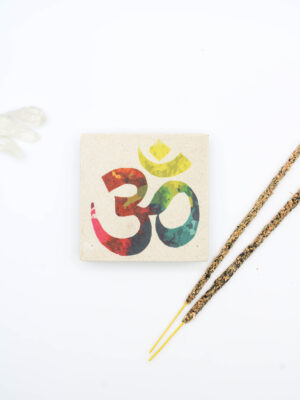 Quemador Arenisca con Motivo OM Cuadrado 1