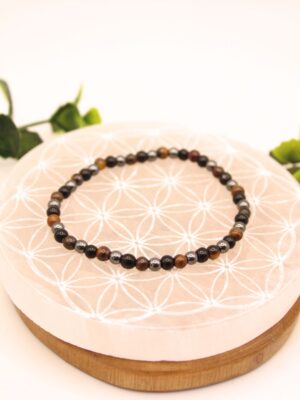 pulsera triple protección 4mm