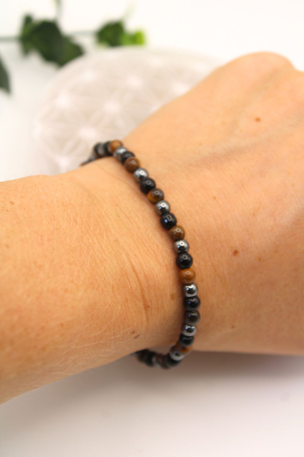 pulsera triple protección 4mm