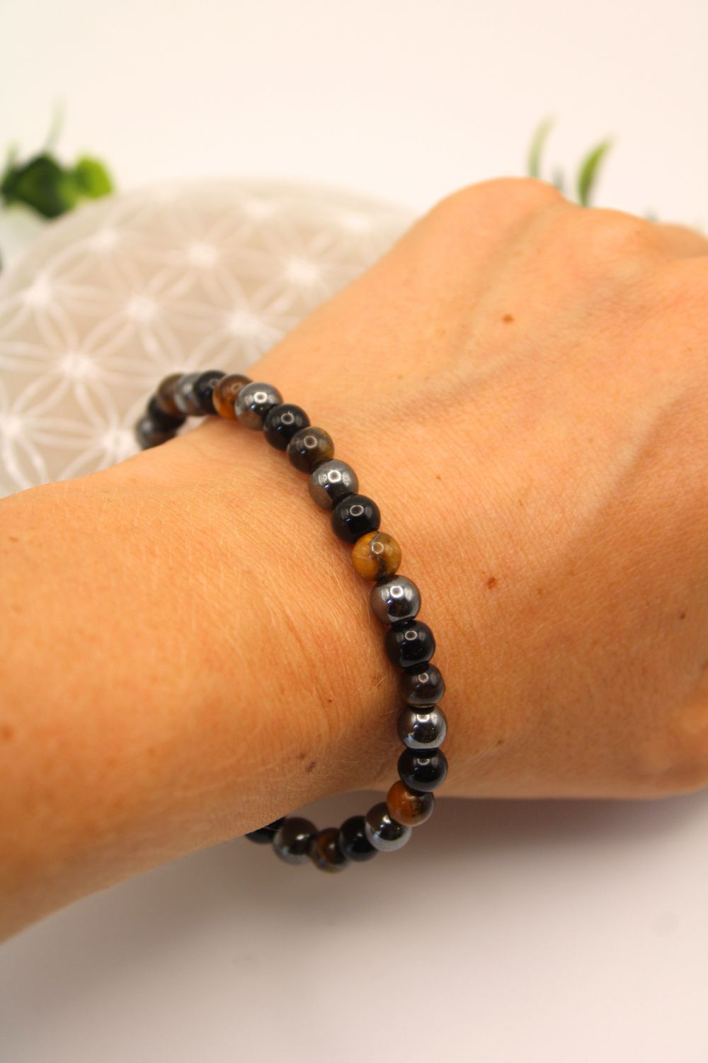 pulsera triple protección 6mm