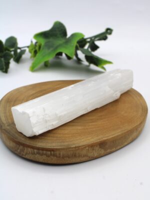 barra de selenita natural 10 cm limpieza energética
