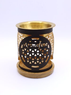 Quemador de Aceite Esencial con diseño Flor de la Vida de Aromaperfume